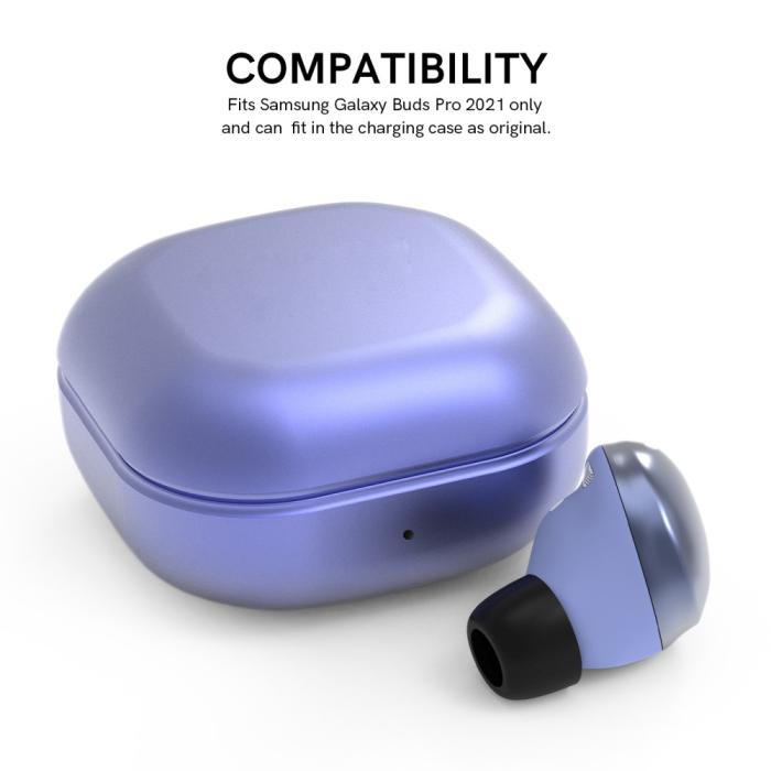 Bild 2,  3-PACK Öronpluggar / Earbuds Galaxy Buds Pro/Buds Pro 2 Svart - Teknikhallen.se