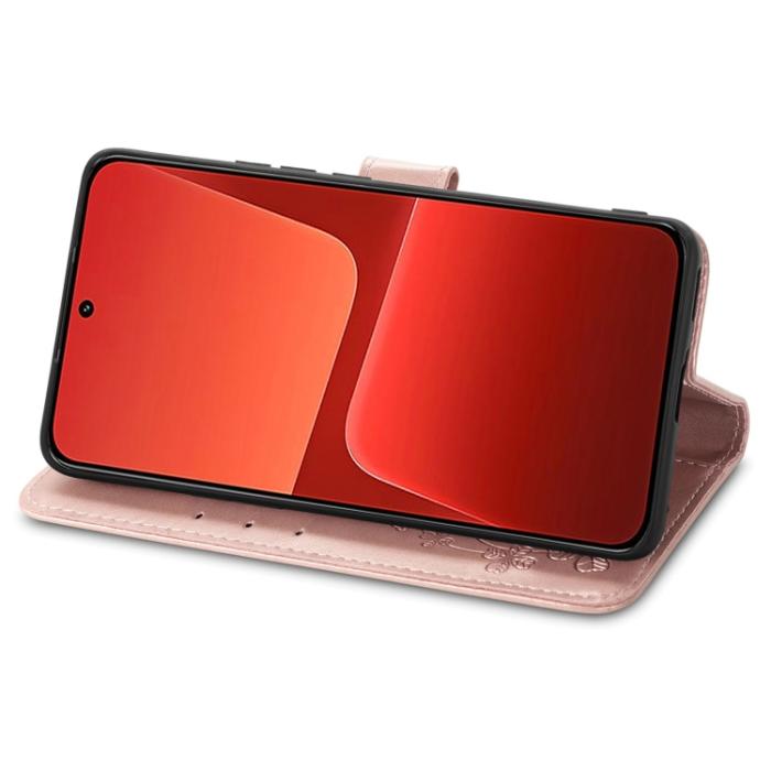 Bild 4,  Xiaomi 13 5G Fodral Med Blommigt Tryck Roséguld - Teknikhallen.se