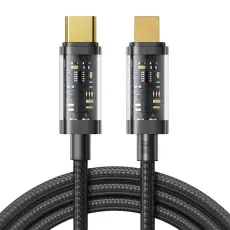 JOYROOM Joyroom 2m 20W PD USB-C - Lightning Nylonkabel Svart - Teknikhallen.se