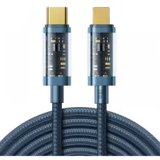 JOYROOM Joyroom 1.2m 20W PD USB-C - Lightning Nylonkabel Bl&aring; - Teknikhallen.se
