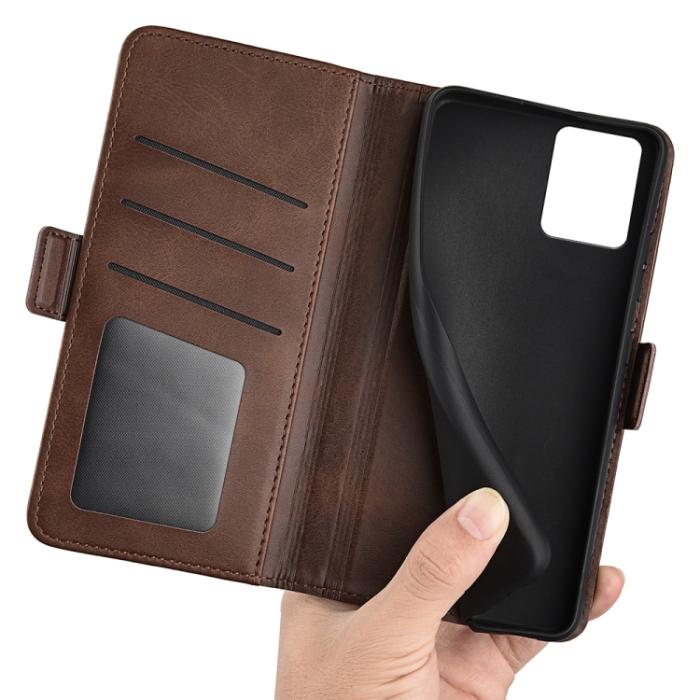 Bild 6,  Motorola Moto G73 5G Fodral Magnetisk Stängning Brun - Teknikhallen.se
