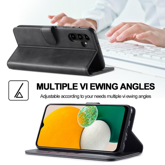 Bild 5, LC.IMEEKE LC.IMEEKE Samsung Galaxy A24 5G Fodral Läder Svart - Teknikhallen.se