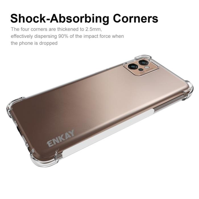 Bild 2, ENKAY ENKAY Motorola Moto G32 Skal Shockproof Transparent - Teknikhallen.se