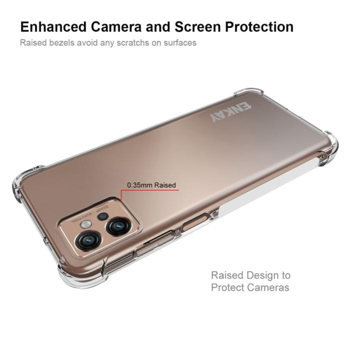 Bild 3, ENKAY ENKAY Motorola Moto G32 Skal Shockproof Transparent - Teknikhallen.se