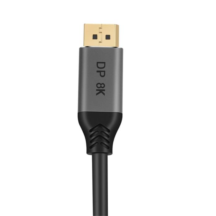 Bild 2,  DisplayPort 1.4 Hane - DisplayPort 1.4 Hane 8K 60Hz 5m Kabel Svart - Teknikhallen.se
