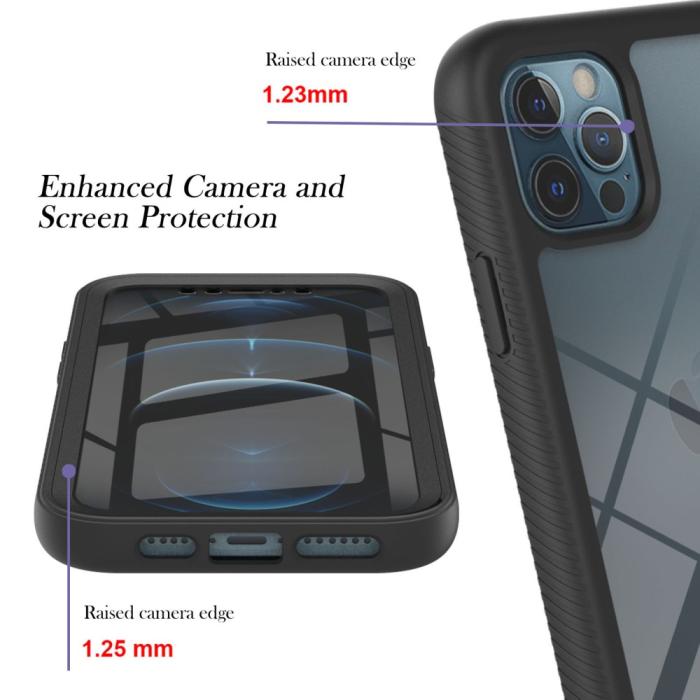 Bild 5,  iPhone 12 Pro Max Skal 360 Hybrid Defense Svart - Teknikhallen.se