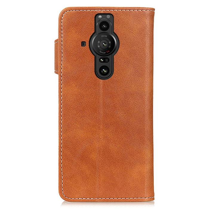 Bild 3,  Sony Xperia Pro-I Fodral S-Line Läder Brun - Teknikhallen.se