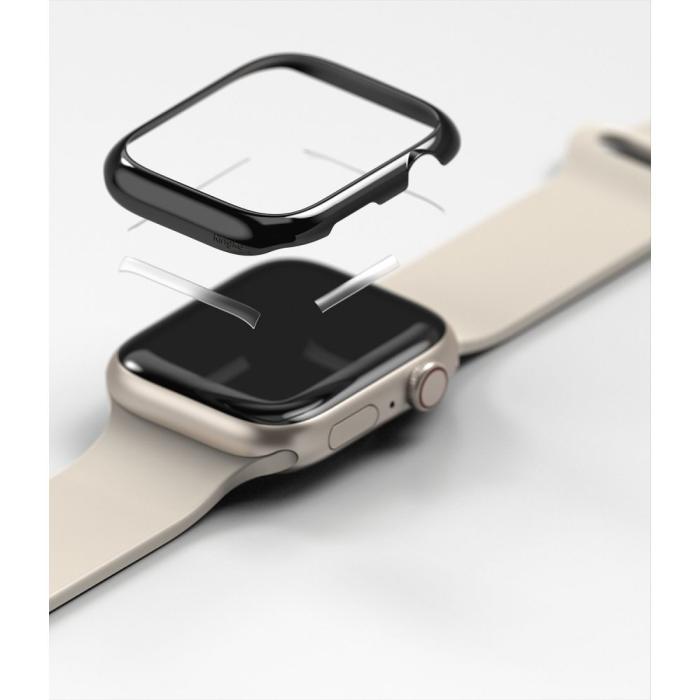 Bild 6, Ringke Ringke Apple Watch 7/8 45 mm Skal Bezel Styling Svart - Teknikhallen.se