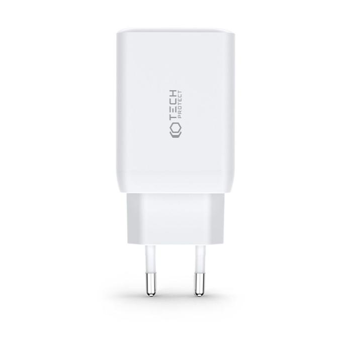 Bild 3, Tech-Protect Tech-Protect 65W PD/QC Väggladdare 2x USB-C 1x USB-A Svart - Teknikhallen.se