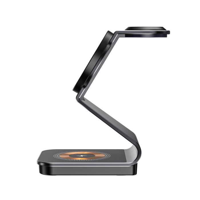 Bild 4, Tech-Protect Tech-Protect 15W 3in1 Magnetisk MagSafe Laddare Svart - Teknikhallen.se