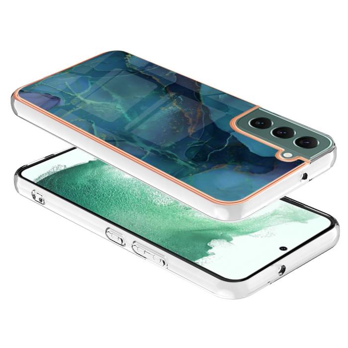 Bild 3,  Samsung Galaxy S23 Plus Skal Marmor TPU Grön - Teknikhallen.se