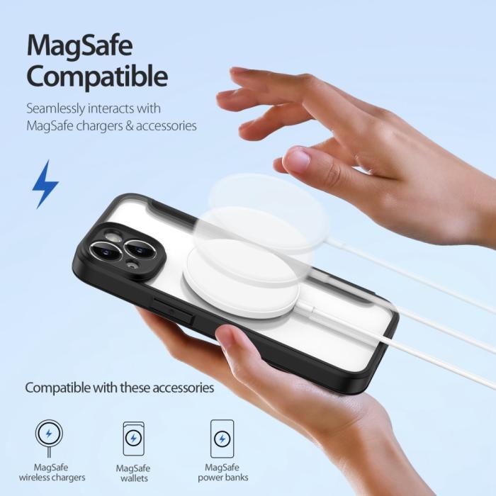 Bild 3, DUX DUCIS DUX DUCIS iPhone 14 Fodral MagSafe Skin X Pro Svart - Teknikhallen.se
