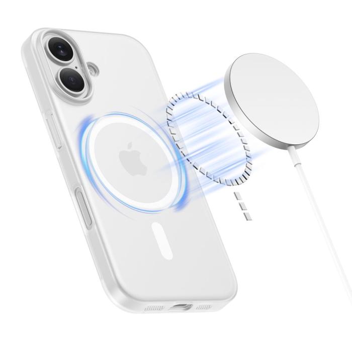 Bild 2, Tech-Protect Tech-Protect iPhone 17 Skal MagSafe MagSlim Matt Vit - Teknikhallen.se