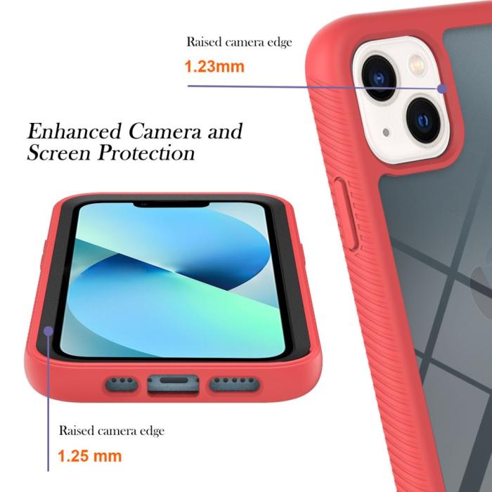 Bild 3,  iPhone 15 Skal 360 Hybrid Shockproof Röd - Teknikhallen.se