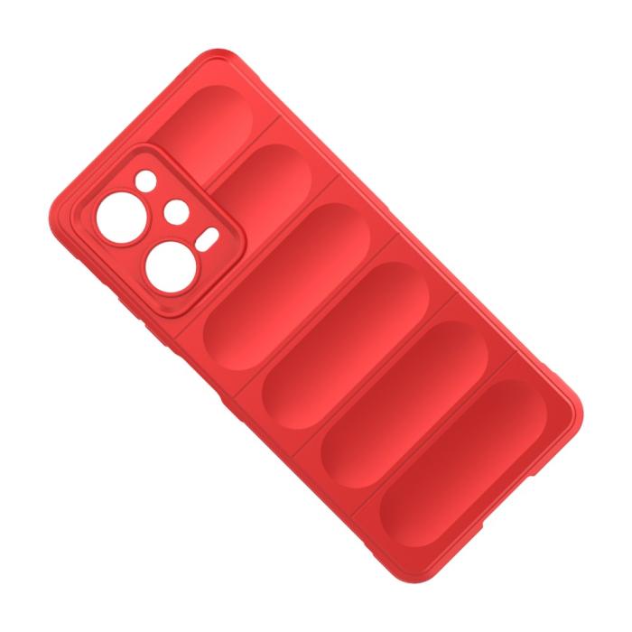 Bild 3,  Xiaomi Redmi Note 12 Pro 5G Skal Magic Shield Röd - Teknikhallen.se