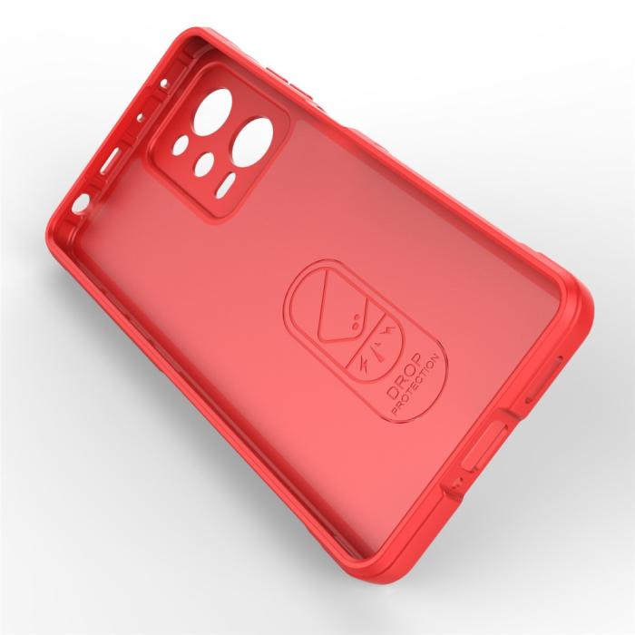 Bild 5,  Xiaomi Redmi Note 12 Pro 5G Skal Magic Shield Röd - Teknikhallen.se