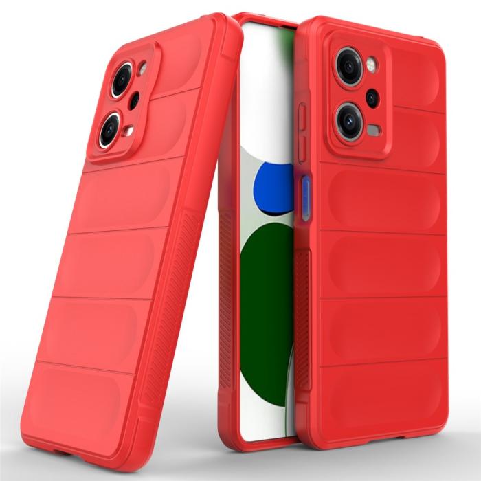 Bild 6,  Xiaomi Redmi Note 12 Pro 5G Skal Magic Shield Röd - Teknikhallen.se