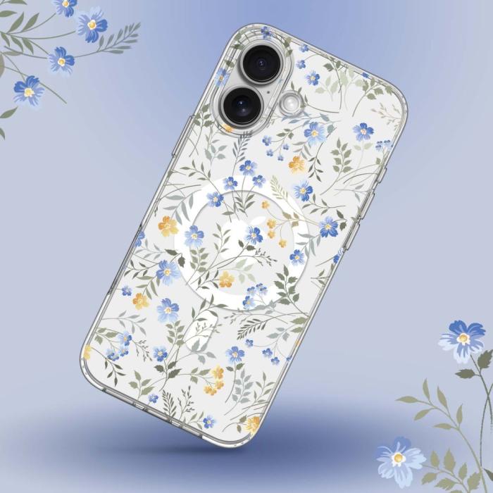 Bild 2, Tech-Protect Tech-Protect iPhone 16 Skal MagSafe MagMood Spring Flowers - Teknikhallen.se