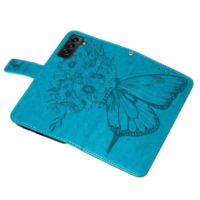 Bild 6,  Samsung Galaxy S23 Plus Fodral Fjäril Blå - Teknikhallen.se