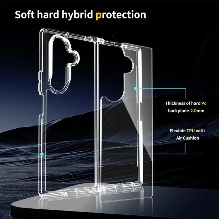 Bild 3,  Samsung Galaxy Z Fold 8 Skal TPU Shockproof Transparent - Teknikhallen.se