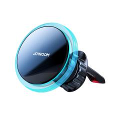 JOYROOM Joyroom 15W 360 MagSafe Qi Laddare F&ouml;r Luftventil Svart/Silver - Teknikhallen.se