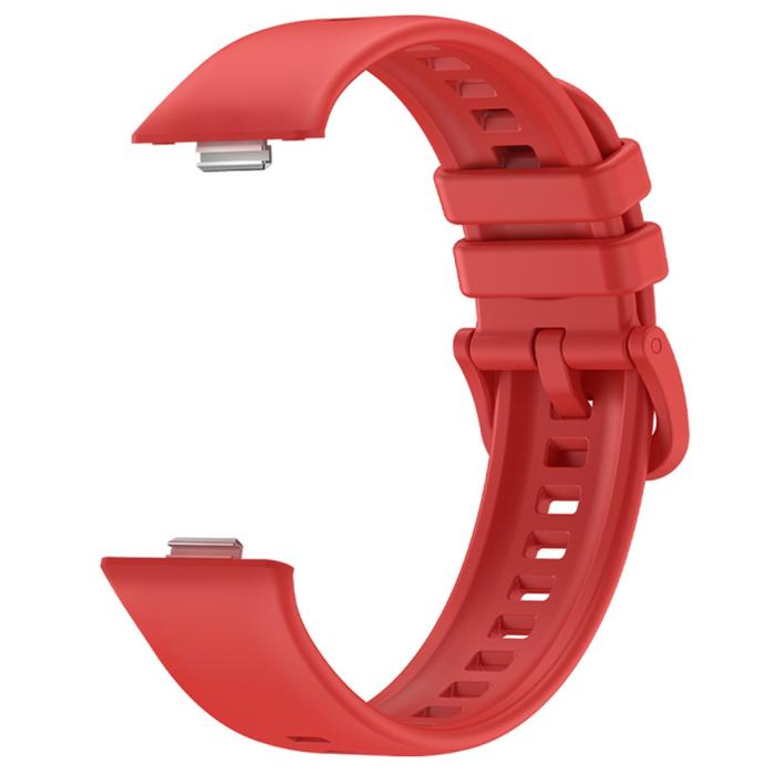 Bild 2,  Huawei Watch Fit 3 Klockarmband Silikon Röd - Teknikhallen.se
