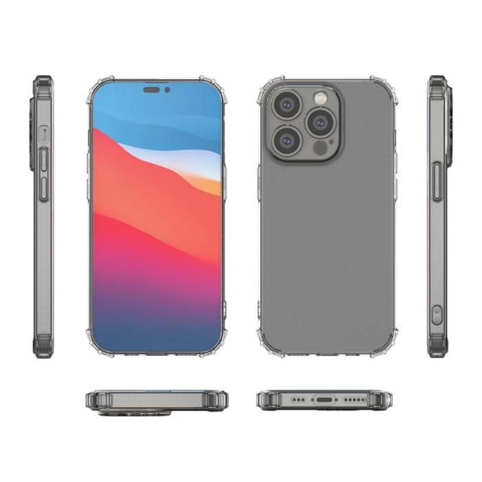 Bild 4,  iPhone 14 Pro Skal Shockproof Transparent - Teknikhallen.se