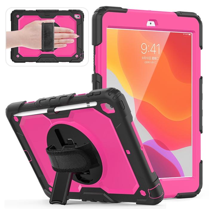 Bild 2,  iPad 10.2 2019/2020/2021 Skal 360° Kickstand Med Strap - Teknikhallen.se