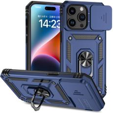  iPhone 15 Pro Max Skal CamShield Armor Ring Bl&aring; - Teknikhallen.se