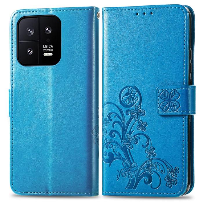 Bild 2,  Xiaomi 13 5G Fodral Med Blommigt Tryck Blå - Teknikhallen.se