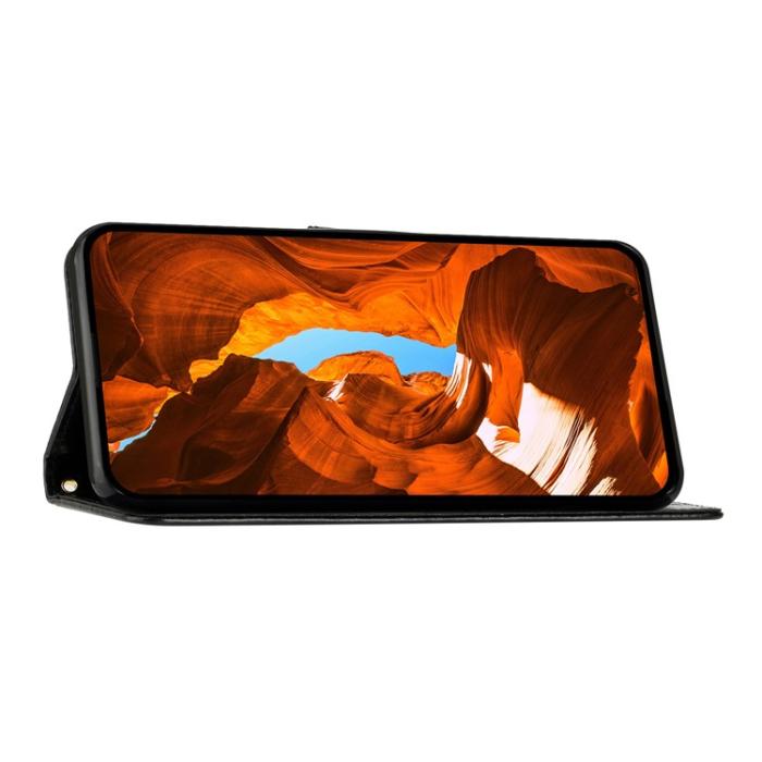 Bild 3,  iPhone 17 Fodral Med Blommigt Tryck Svart - Teknikhallen.se
