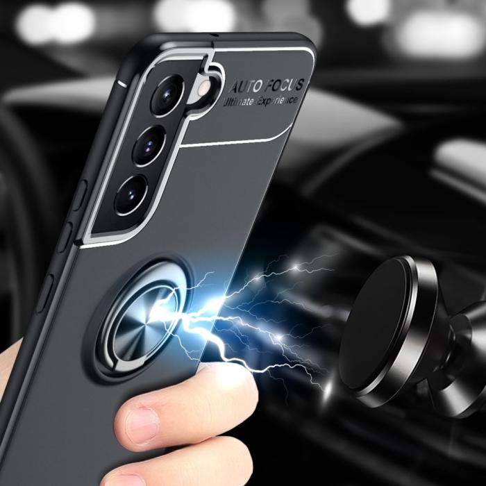 Bild 4,  Samsung Galaxy S22 Plus Skal Ring Svart - Teknikhallen.se