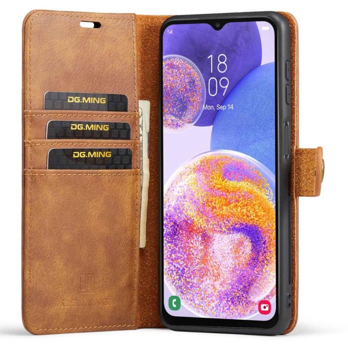 Bild 2, DG.MING DG.MING Samsung Galaxy A23 5G 2in1 Magnet Fodral / Skal Brun - Teknikhallen.se