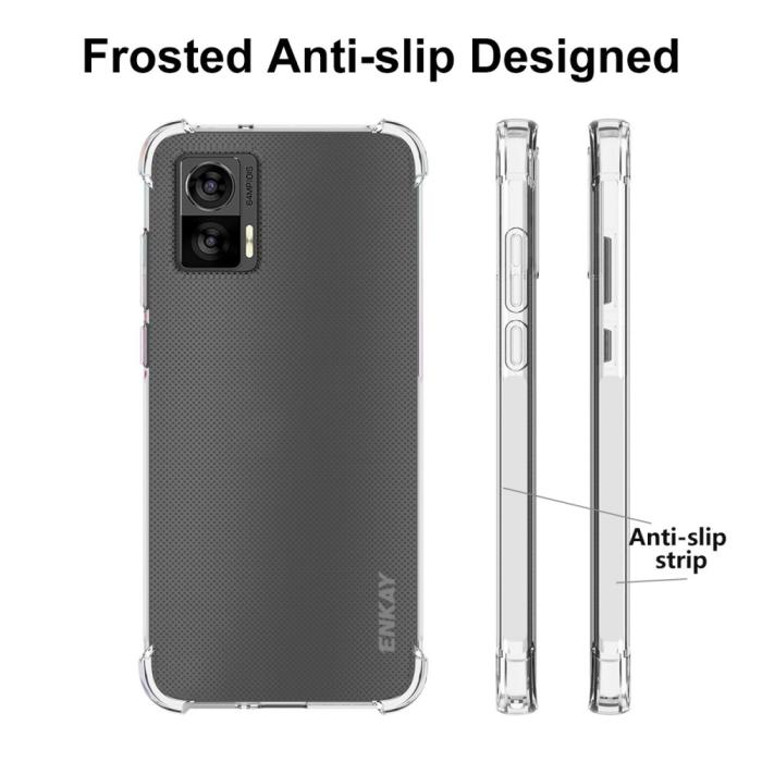 Bild 4, ENKAY ENKAY Motorola Edge 30 Neo 5G Skal Shockproof Transparent - Teknikhallen.se