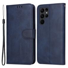  Samsung Galaxy S23 Ultra Fodral L&auml;der Bl&aring; - Teknikhallen.se