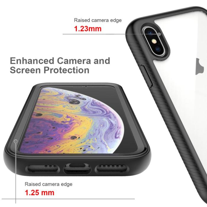 Bild 4,  iPhone X/Xs Skal 360 Hybrid Defense Svart - Teknikhallen.se