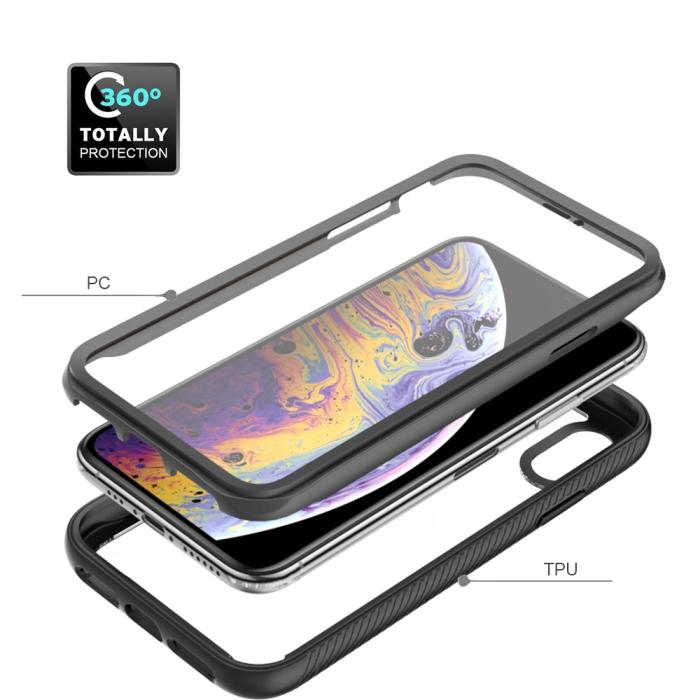 Bild 5,  iPhone X/Xs Skal 360 Hybrid Defense Svart - Teknikhallen.se