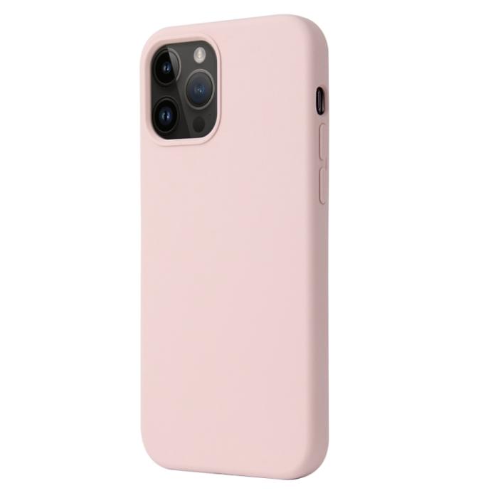 Bild 2,  iPhone 15 Pro Skal Liquid Silikon Sand Pink - Teknikhallen.se