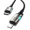 BASEUS Baseus 1m 18W PD Lightning - USB-C Med LED - Svart - Teknikhallen.se