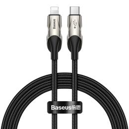 BASEUS Baseus 1m 18W PD Lightning - USB-C Med LED - Svart - Teknikhallen.se