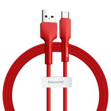 BASEUS Baseus Silica Gel 1m 3A USB-C Kabel - R&ouml;d - Teknikhallen.se