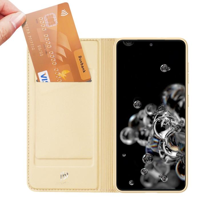 Bild 2, DUX DUCIS Samsung Galaxy S21 - DUX DUCIS Skin Pro Fodral - Guld - Teknikhallen.se
