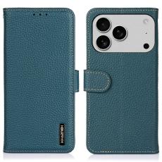 KHAZNEH KHAZNEH iPhone 17 Pro Fodral &Auml;kta L&auml;der Gr&ouml;n - Teknikhallen.se