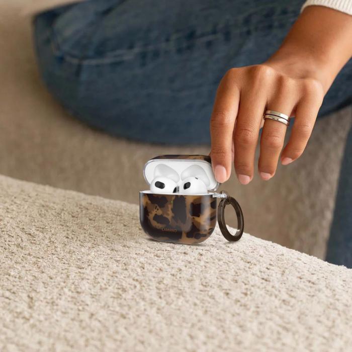 Bild 4, Tech-Protect Tech-Protect AirPods 4 Skal Lamano Panther - Teknikhallen.se