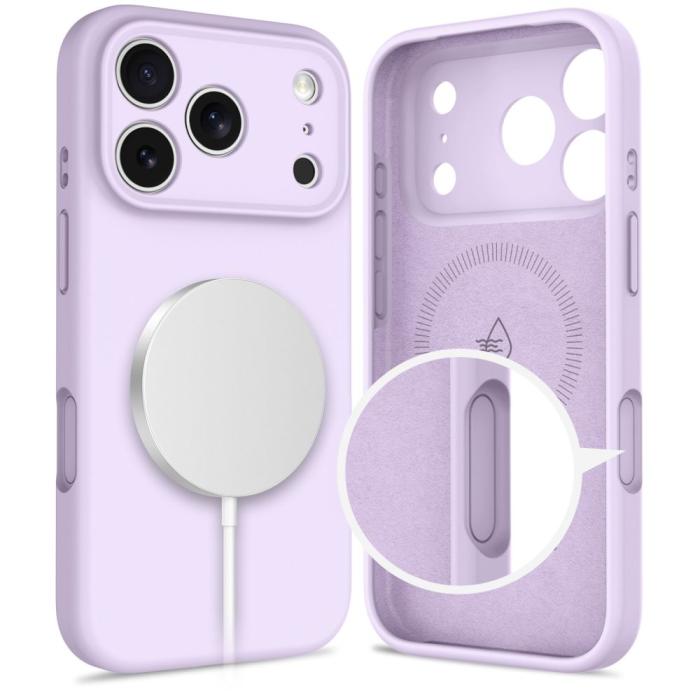 Bild 5, Tech-Protect Tech-Protect iPhone 17 Pro Max Skal MagSafe Silicone Mauve - Teknikhallen.se