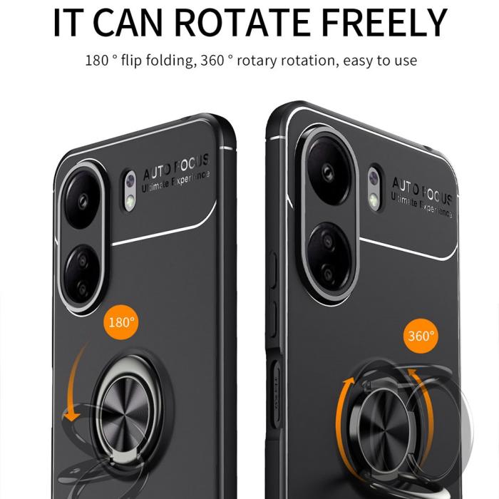 Bild 3,  Xiaomi Redmi 13C 4G Skal Ring Svart/Röd - Teknikhallen.se