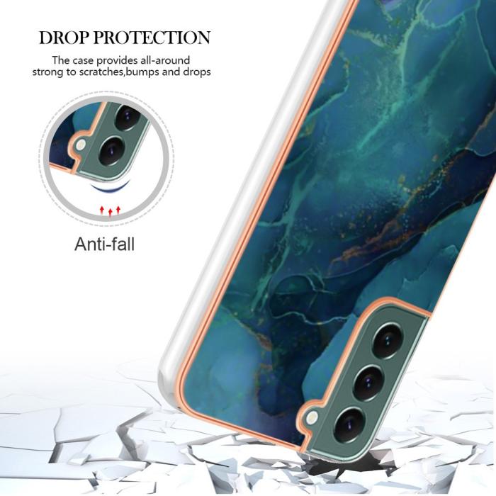 Bild 5,  Samsung Galaxy S23 Plus Skal Marmor TPU Grön - Teknikhallen.se