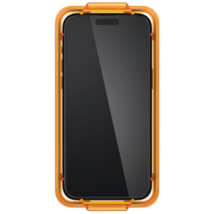 Bild 2, Spigen Spigen iPhone 15 Plus 2-PACK Skärmskydd ALM Glass FC - Teknikhallen.se