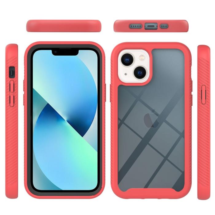 Bild 6,  iPhone 15 Skal 360 Hybrid Shockproof Röd - Teknikhallen.se