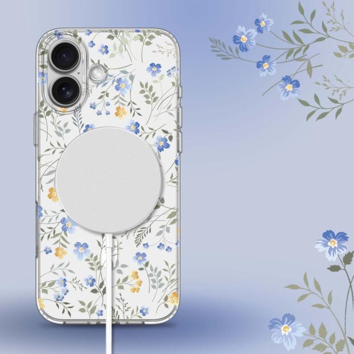 Bild 4, Tech-Protect Tech-Protect iPhone 16 Skal MagSafe MagMood Spring Flowers - Teknikhallen.se